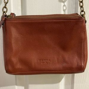 Margot Brown Leather Crossbody bag